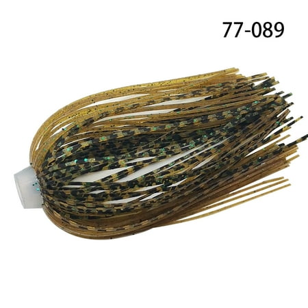 5 pcs/lot 88 Strands 64mm Silicone Skirts Elastic hole Umbrella skirts Fishing Accessories Buzzbaits Spinner Buzz Bait 77-089