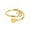 Gold B, variant on To My Granddaughter Initial Heart Ring for Loved Fashion Jewelry Accessories Rings Jewelry Angled Design Statement Piece end start#s#A thoughtful heartfelt ring crafted with a,One Size,Gold I