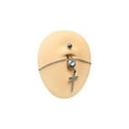 thumbnail image 2 of Belly Chain Navel Ring Surgical Steel Waist with Dangle Paved Cross Charm 14G, 2 of 5