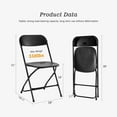 thumbnail image 4 of CONCETTA 4 Pcs Plastic Folding Chair Indoor Outdoor Activity Chair Lightweight Folding Chair, 4 of 6
