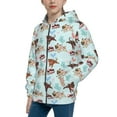thumbnail image 2 of Sigee Cute Pug Dogs for Teenage Zip Up Hoodies Long Sleeve Sweatshirts-Medium, 2 of 6