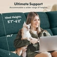 thumbnail image 3 of FLEXISOPT Power Recliner Sofa Couch, Electric Recliner Sofa w/Massage & Heat, Charging Ports, Cup Holders, Zero Gravity Home Theater Seating Sofa Chair for Living Room, 3 of 9