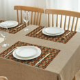 thumbnail image 3 of Multicolor Bigfoot and Text Pattern Summer Placemats Table Placemats Set Of 4-Linen Kitchen Washable Placemats Table Mats 11.8"x17.7" Non-Slip Heat Resistant, 3 of 6