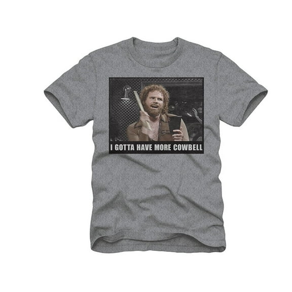 Saturday Night Live I Gotta Have More Cowbell Adult Heather Gray T-Shirt