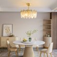thumbnail image 6 of 20"Indoor Crystal Fandelier Ceiling Fan with Light Chandelier Fan Glass Semi Flush Mount Remote Control 6 Speeds for Girl's Bedroom Living Room Kitchen Island, 6 of 14