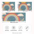 thumbnail image 2 of Yayeee Pillowcase Queen Size Set of 2 Satin Wrinkle Resistant Pillow Case, Blue Rainbow, 2 of 7