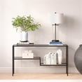 thumbnail image 4 of Maklaine Contemporary 55" Console Table in Black/Bronze, 4 of 9