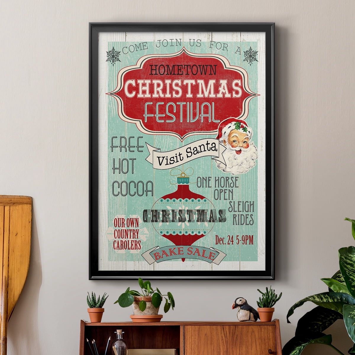Bright Christmas Festival Premium Framed Print - Ready to Hang