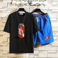 thumbnail image 3 of Camiseta estampada para hombre, ropa para hombre, chándal de gimnasio, conjuntos de pantalones cortos para correr, trajes deportivos holgados, top gráfico de alta calidad, tendencia elegante 2024, 3 of 5