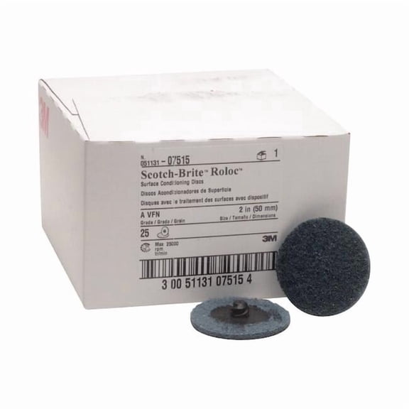 3m Scotch Brite Roloc Surface Conditioning Discs Very Fine Blue,2" MMM7515
