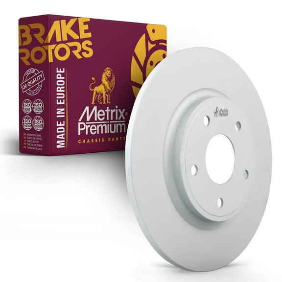 Metrix Premium Chassis Parts - 12.91 inch (328mm) Rear Coated Solid Disc Brake Rotor Fits 2012-2020 Dodge Journey, 2012-15 Ram C/V, 2012-2016 Chrysler Town & Country, Grand Caravan 780965FZN