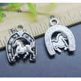 thumbnail image 3 of U8MO 4/20pc Retro Horse Horseshoes Alloy Charms Pendant Jewelry Making DIY 23*18mm-4pcs, 3 of 8