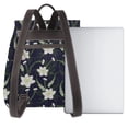 thumbnail image 3 of Easygdp Lilies Flowers Mochila de Cuero para Mujeres, Bolso de Hombro, Bolsos de Mano de Moda para Trabajo y Viajes, 3 of 4