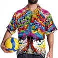 thumbnail image 4 of Mind car Men's Casual Hawaiian Button Down Short Sleeve Summer Beach Printed Shirt, 4 of 6