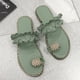 thumbnail image 1 of Sandalias de verano para mujer, sandalias de piña para mujer, chanclas con punta de Clip, zapatillas informales bohemias, zapatos de playa Wmkox8yii  ytu4848, 1 of 3