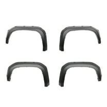 Ikon Motorsports Fender Flares Compatible With 2024-2025 Toyota Tacoma, Pocket Style Wheel Arch Cover Protectors Black PP 4PC