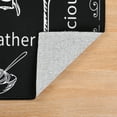 thumbnail image 2 of MeyJey 3 Pcs Kitchen Rug Set , Washable Non Slip Kitchen Mats for Hallway Laundry Room Sink, Black, 2 of 13