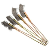OFFIGAM 4Pcs Silver Wire Brush for Multifunctional Cleaning and Polishing
