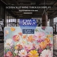 thumbnail image 3 of Bathroom Scale, Highly Accurate Digital Body Scale,Precisely Measures Weight up to 400 lbs-Colorful Wildflowers With Pink And Yellow Blooms, 3 of 4