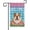 Bulldog, variant on Dog Spring Summer Welcome House Flag Beagle Tulip Flowers Blue Buffalo Plaid Outside Yard Decor Flag Banner 28X40 Inch Double Side Style 1