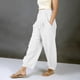 thumbnail image 2 of Pantalones de Cintura Elástica para Mujeres de Cintura Alta Color Sólido con Bolsillos, Pantalones de Longitud Completa Casual para Todas las Estaciones, 2 of 6