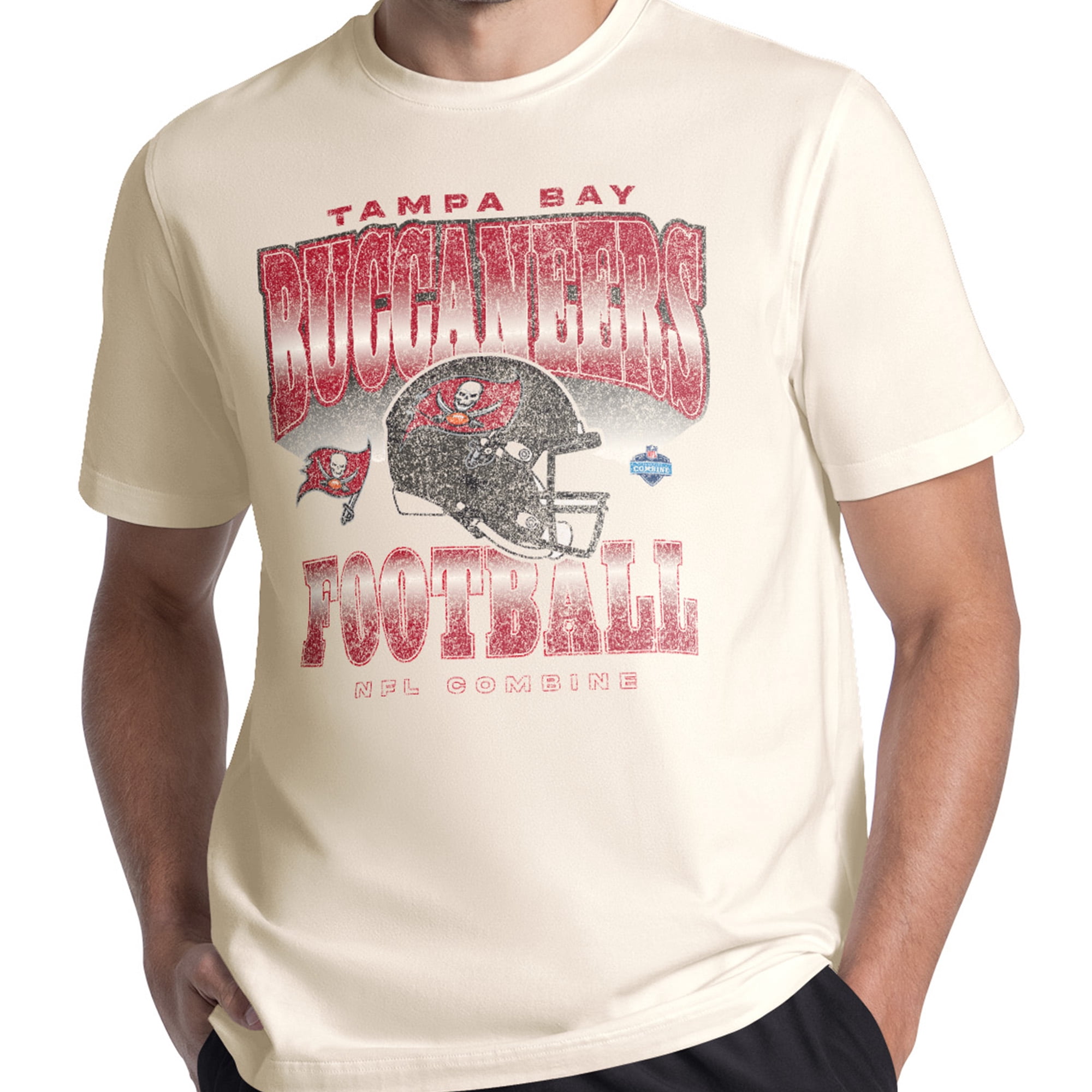 Tampa Bay Bucs Men's NFL Combine Faded Fashion Short Sleeve T-Shirt