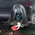 thumbnail image 4 of ODOMY Halloween Horror Induction Glowing Skull Can Walk Electric Decapitation Ghost Bar Haunted House Secret Room Scary Props, 4 of 7