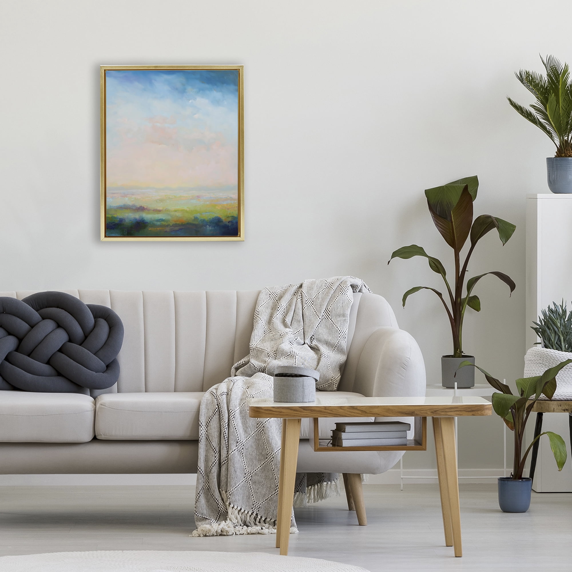 Stupell Industries Mystic Marsh Serenity Gold Framed Floater Canvas Wall Art, design by William McCarthy