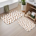 thumbnail image 2 of Football Silhouette Brown Pattern Bath Mat Set Of 2,Non-Slip Rug for Bathroom,Kitchen,Bedroom,Entrance, 30x17 and 23.5x15.7 Inches, 2 of 5