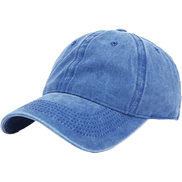 LinYooLi Casquette de Baseball Rétro Unie pour Femmes Hommes Sensation Denim Tendance Chapeau Crâne Réglable Toutes Saisons Décontracté