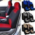 thumbnail image 4 of 2Pcs Beige Car Seat Cover Sets for Universal Fit and Interior Protection in Cloth, 4 of 6