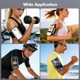 thumbnail image 3 of Atzeste Cell Phone Running Armband with Earphone Bag, Sweatproof Arm Band Phone Holder, Fits 6.9" Phones Compatible with iPhone 17 16 15 14 13 12 Pro Max/Plus/XR/XS, Galaxy S25-S22, 3 of 8