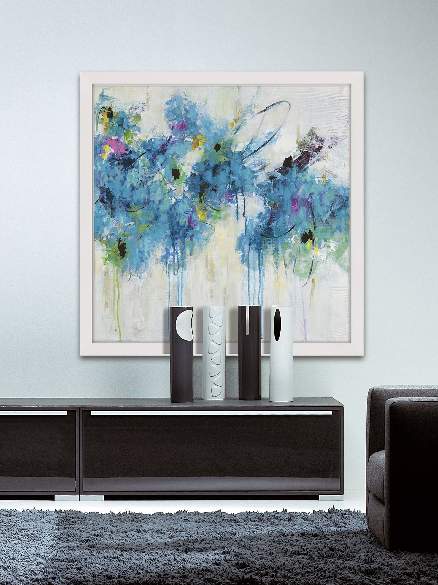 "Center Piece I-1" Framed Painting Print