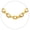Gold Color-5mm, variant on ChainsProMax 3mm/5mm/7mm/12mm Rolo Cable Chain Stainless Steel Chain Necklace for Men Women 18"-24"