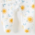 thumbnail image 5 of KPOPLK Newborn Baby Boys Girls Onesie Pajamas Soft Coton Tie Side Footie Pjs Bodysuit Infant Sleeper Baby Sleep Gown with Mittens Size 1-3 Months, 5 of 6