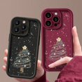 thumbnail image 2 of Funda de TPU suave con estampado de árbol de Navidad para iPhone 15 16 Pro Max 14 Plus 13 12 11 Pro Max 7 8 XR X XS SE cubierta de teléfono a prueba de golpes, 2 of 5