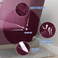 thumbnail image 2 of JIATER Armless Futon Cover Stretch Futon Slipcovers Machine Washable Furniture Protector with Elastic Bottom,Wine Red, 2 of 7