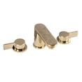thumbnail image 2 of Eviva Curvy 2 Handles (3 Holes) Gold Coated Bathroom Sink Faucet, 2 of 2