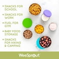 thumbnail image 3 of WeeSprout Stainless Steel Food Storage Containers, Leakproof Silicone Lids, BPA-Free - Set of 3, 3 of 8