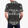 thumbnail image 3 of Balery Travel The World1 Printed Men’s Short Sleeve Polo Shirt, Midweight Men's Shirt,Golf Polo shirts -3X-Large, 3 of 8