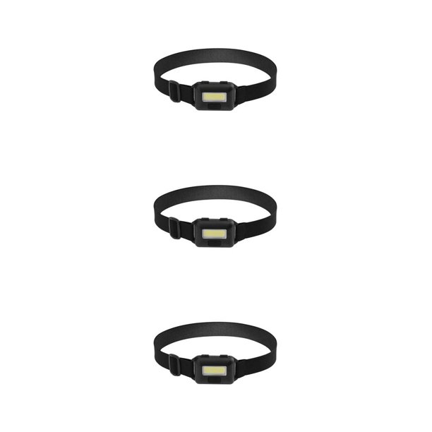 Naiovety Linterna LED COB, 3 modos, faro delantero ajustable con diadema elástica, linterna, herramienta de iluminación, blanco para correr Type1 NO1 Naiovety CBP229145