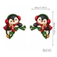 thumbnail image 4 of Qocolcyl Christmas Penguin Door Frame Corner Decor, 2PCS Wooden Holiday Corner Sign, Window Mantel Cabinet Frame Ornament, Xmas Indoor Home Wall Decor, Holiday Party Decoration, 4 of 6