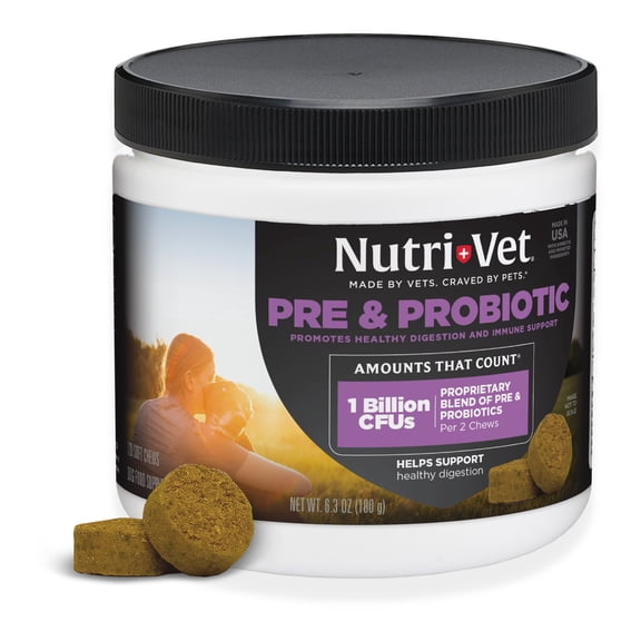 Nutri-Vet Pre/Probiotic Immune Supporting Soft Chews for Dogs - 120 Ct.