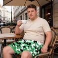 thumbnail image 2 of Dresfit Cargo Shorts for Men Camo Drawstring Big and Tall Shorts 2026 Summer Solid Plus Size Shorts Stretch Wide Leg Vacation Work Short Pants 3XL, 2 of 8