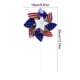 thumbnail image 5 of Molino de viento de ocho hojas con bandera tricolor, decoración para jardín, suministros para fiestas, molino de jardín al aire libre, molino de viento del Día de la Independencia, marco de, 5 of 7