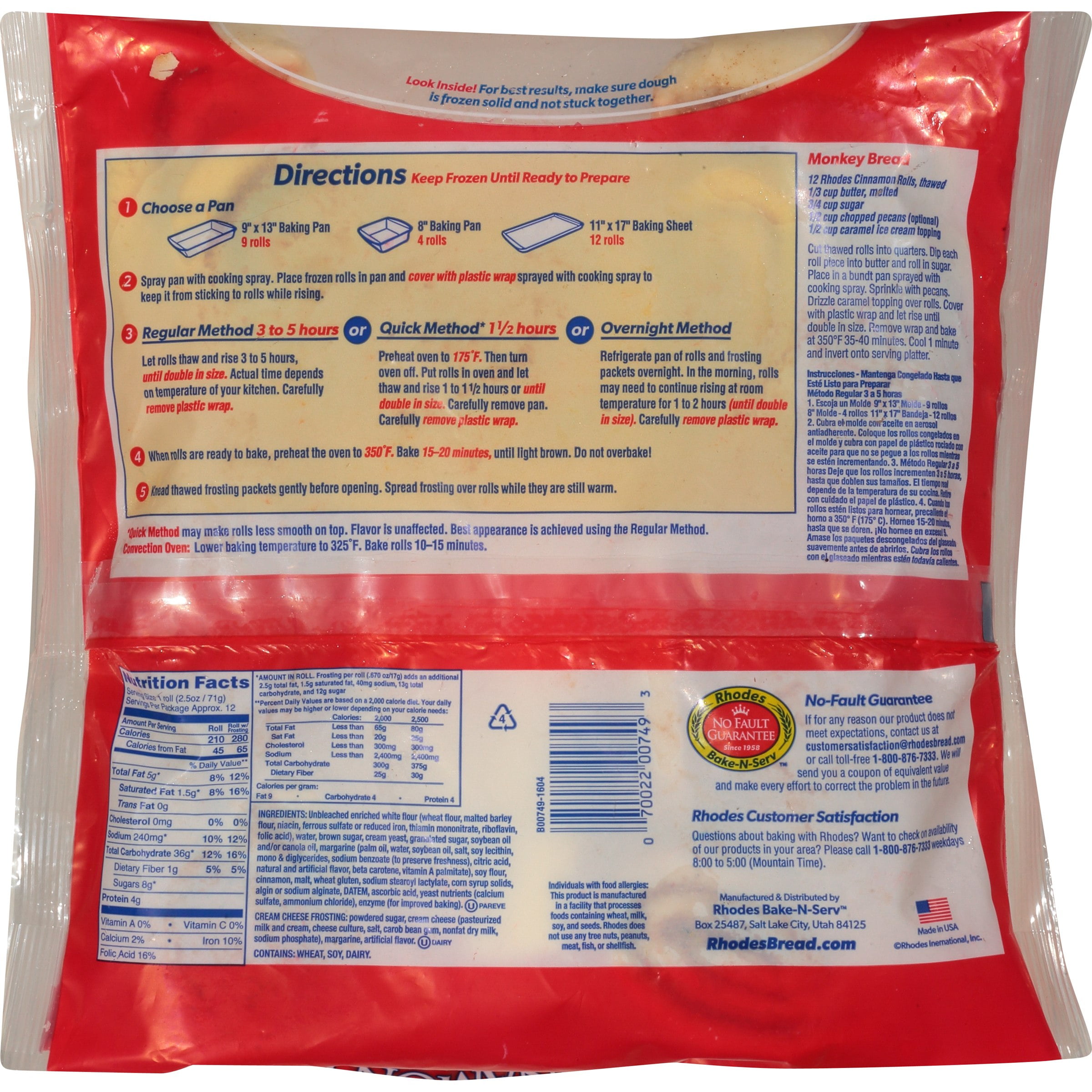 rhodes frozen cinnamon rolls with vanilla pudding