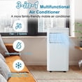 thumbnail image 3 of Ourlova 10000 BTU Portable AC 3-in-1 Unit Sleep Mode Cools 450 Sq Ft Fan Dehumidifier, 3 of 6