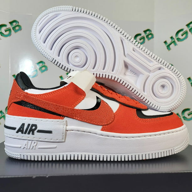 To contribute Pith anchor Nike Air Force AF1 Shadow Women's Sneaker Shoe Limited Edition Orange  DQ8586-800 - Walmart.com