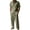 Army Green_001, variant on Linen 2 Piece Sets Men Casual Short Sleeve Lapel Button-Up T Shirts Loose Fit Pants 2026 New Fashion Vacation Beach Boho Clothes Navy M