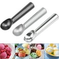 thumbnail image 7 of SLYNSHome Ice Cream Scoop 7 inches Nonstick Anti-Freeze One Piece Aluminum Scooper Spoon,Easy Clean for Gelato,Cookie Dough,Sorbet,Almond - Black, 7 of 7